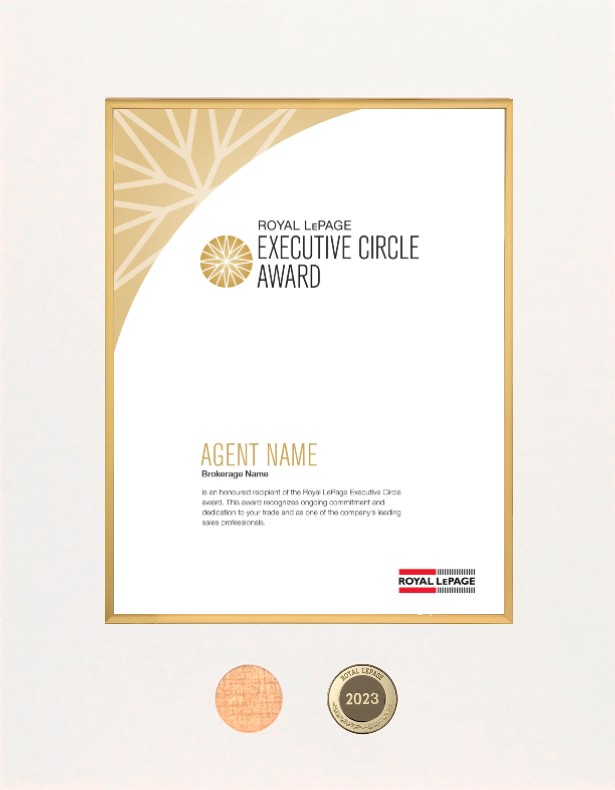 Refill - Royal LePage® Executive Circle™ Award Refill - Royal LePage® Executive Circle™ Award